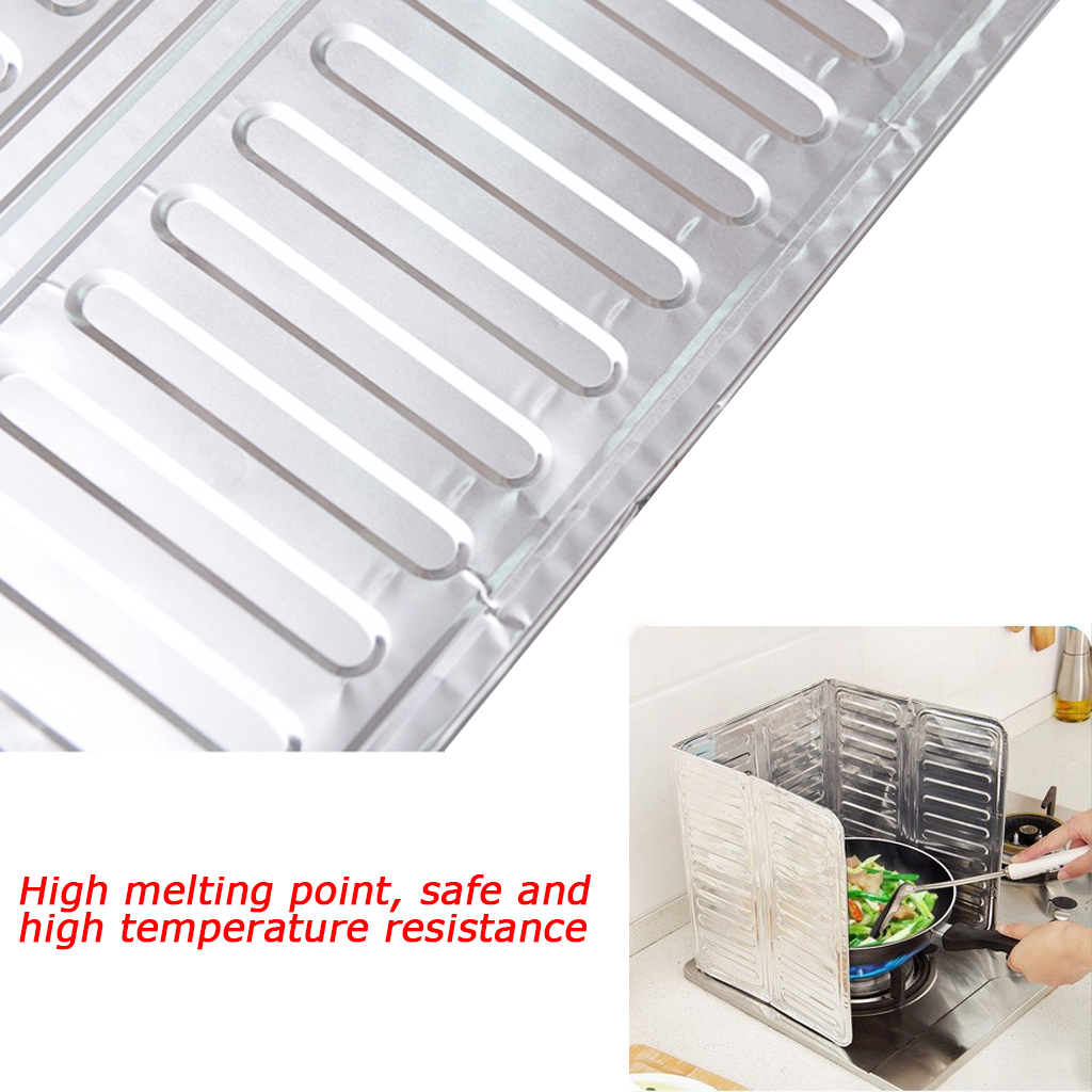 Gasfornuis windscherm antiaanbaklaag olie spatscherm veiligheids anti-spat platen fornuis bbq beschermhoes keukengereedschap