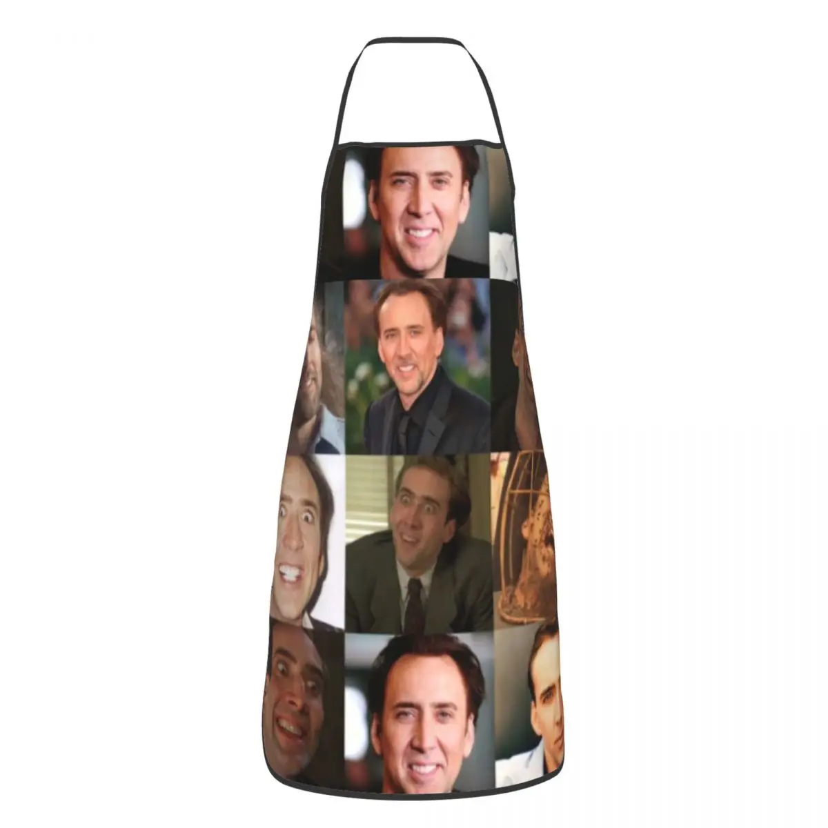 Nicolas Cage Rabbit Apron Women Men Unisex Bib Funny Meme Cooking Kitchen Tablier Cuisine Chef Baking: SKY BLUE