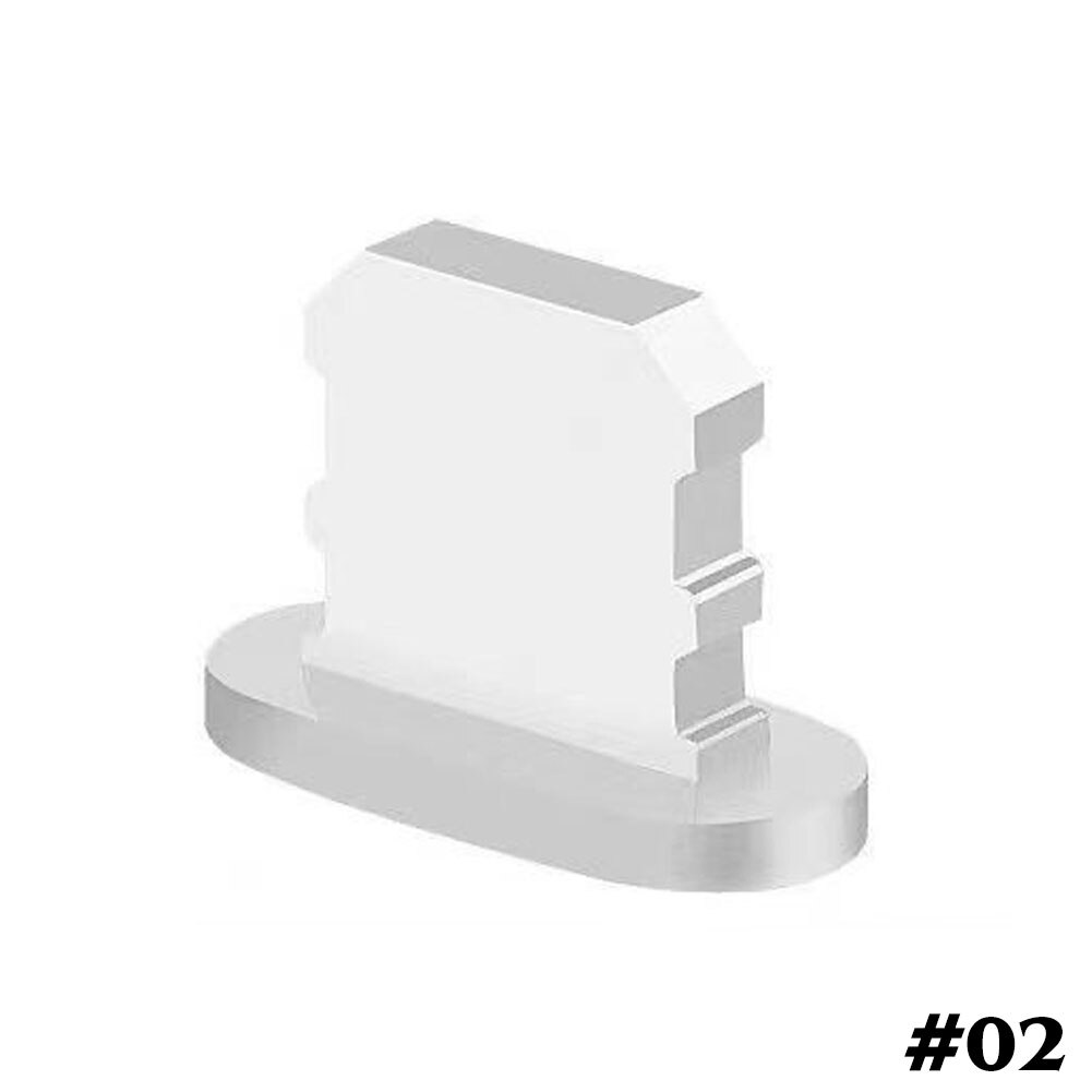 Staubdichte metallabdeckung, staubschutzkappe für ladeanschluss und stecker des iphone 12, 11 pro max , 8 und 7 plus: Silber