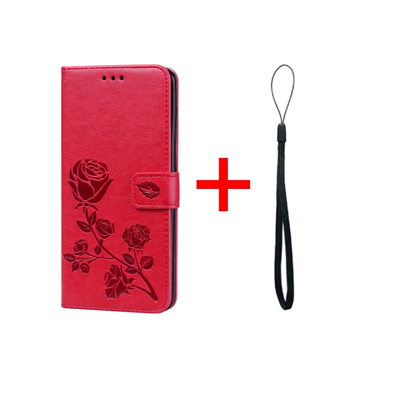 Funda para Huawei Honor 6A DLI-TL20 DLI-AL10 5,0 pulgadas funda Flip de cuero para Huawei Honor 6A 6 cubierta de la carpeta del teléfono caso de bolsas de 5,0": red