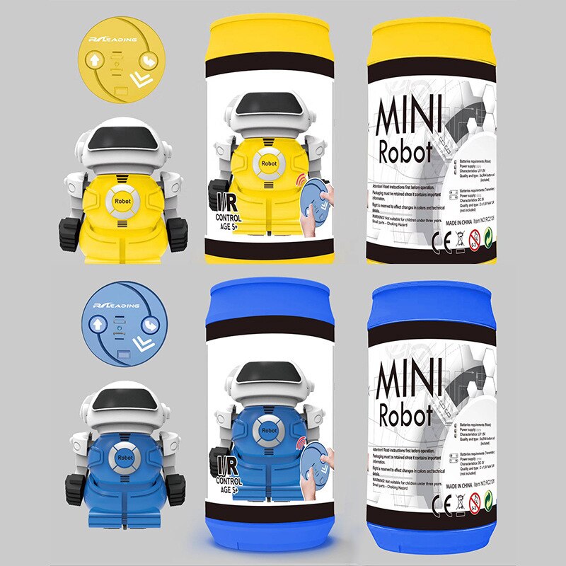 Infrared Intelligent Remote Control Robots Electric Interactive Toys Mini Small Canned Children's Educational Kids TSLM1