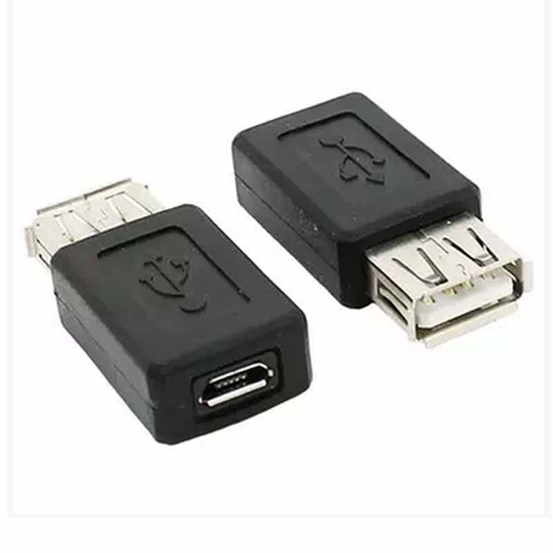 Usb 2.0 hun type a til micro usb hun adapter adapter konverter ladedata