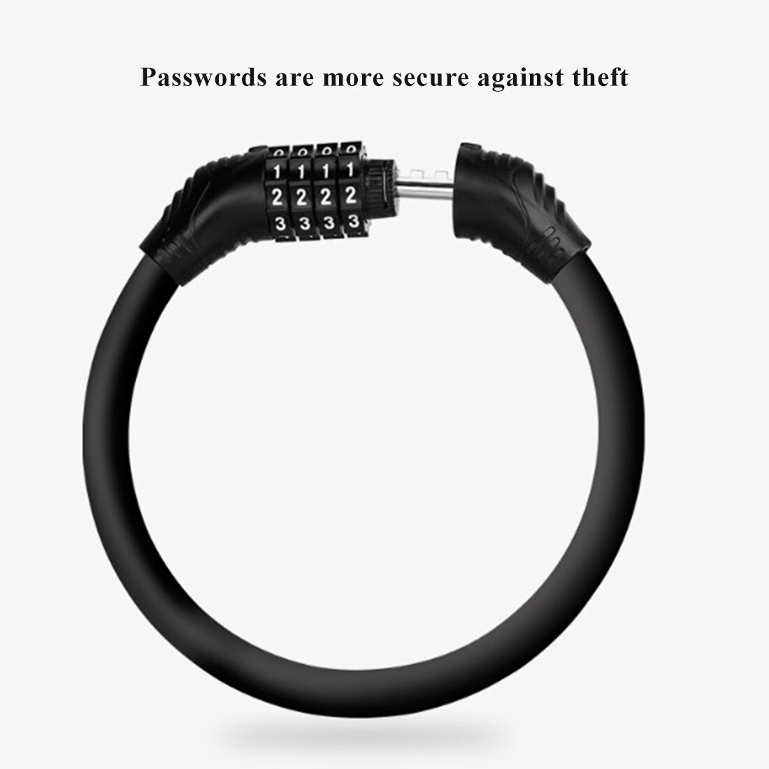 Bike Lock 4 Digit Code Kombination Fahrrad Lock Fahrrad Sicherheit Lock Fahrrad Ausrüstung Radfahren Sport MTB Anti-diebstahl Ring schloss