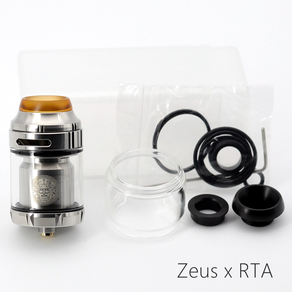 25mm Zeus X RTA 3.5ml 4.5ml Base Zeus x mesh RTA tank Deck Electronic cigarette Mods Dual Coil Vape Tank RTA Vaper atomizer: SS Zeus X RTA