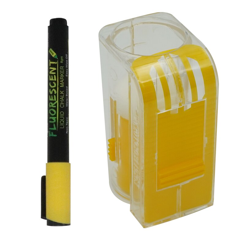 kit di pennarelli per apicoltura Ape regina re ricevitore marcatore bottiglia &amp; 8 colori penne per marcatura apicoltura uso strumento per apicoltore 1impostato: giallo