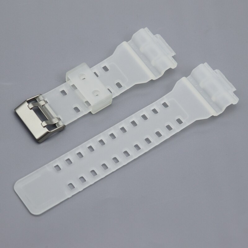 16mm Siliconen Horlogeband voor Casio G-Shock GA-110 GA-100 GA-120 Effen kleur Rubber Waterdichte Mannen Horloge Band Strap voor ga700 400: SMOKEY MAUVE