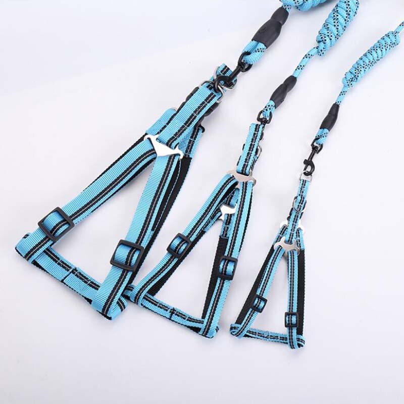 pet supplies traction leash dog chest back leash multicolor braided round rope walk dog leashes