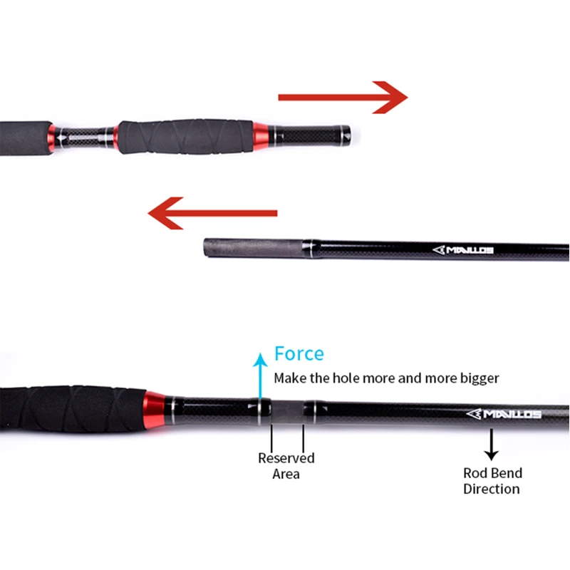 Mavllos Storm Tuna Fishing Jigging Rod MH 3 Section Carbon Tip 1.8M 2.1M Lure 70-250g 20-50LB Saltwater Fishing Spinning Rod