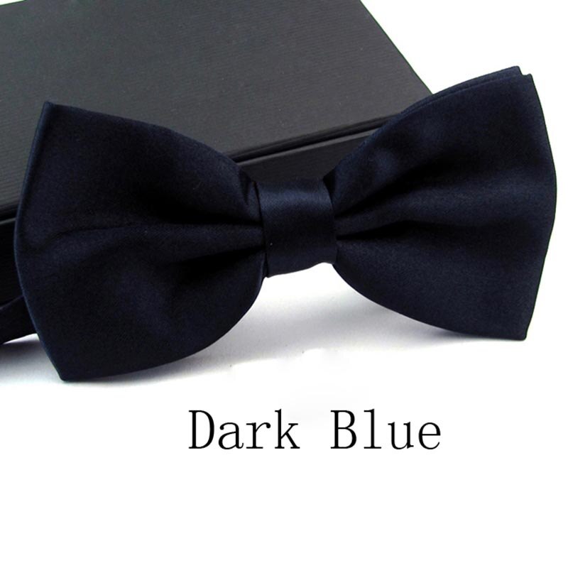 Chemise avec nœud papillon pour homme, vêtement formel, Business, mariage,: a18 Dark Blue Grey