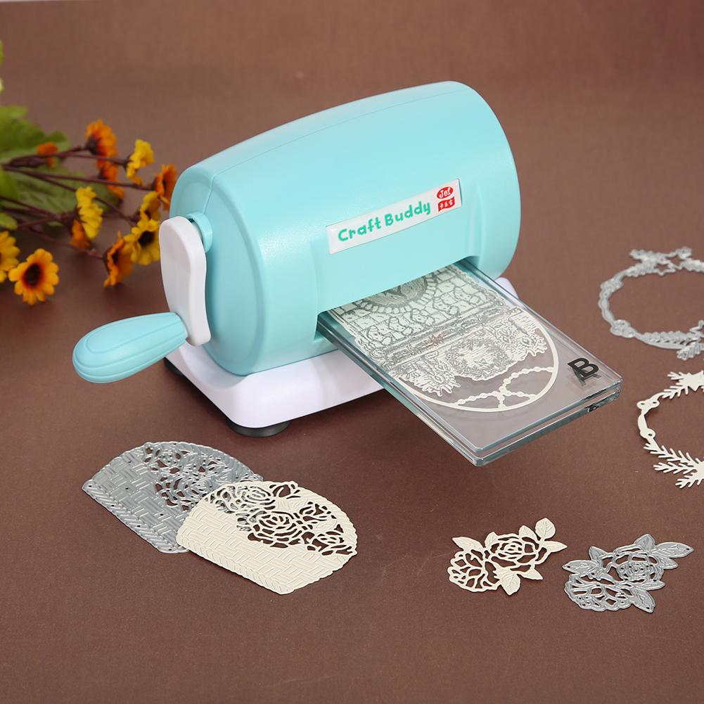 Mini bærbare udstansede maskiner dør skærende prægningsskæreværktøj hjem diy carft scrapbooking papirskærer stansemaskine