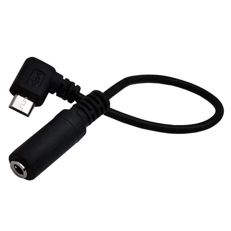 Micro USB Male to 3.5mm Adapter Cable Connector Adapter Cable 0.15M