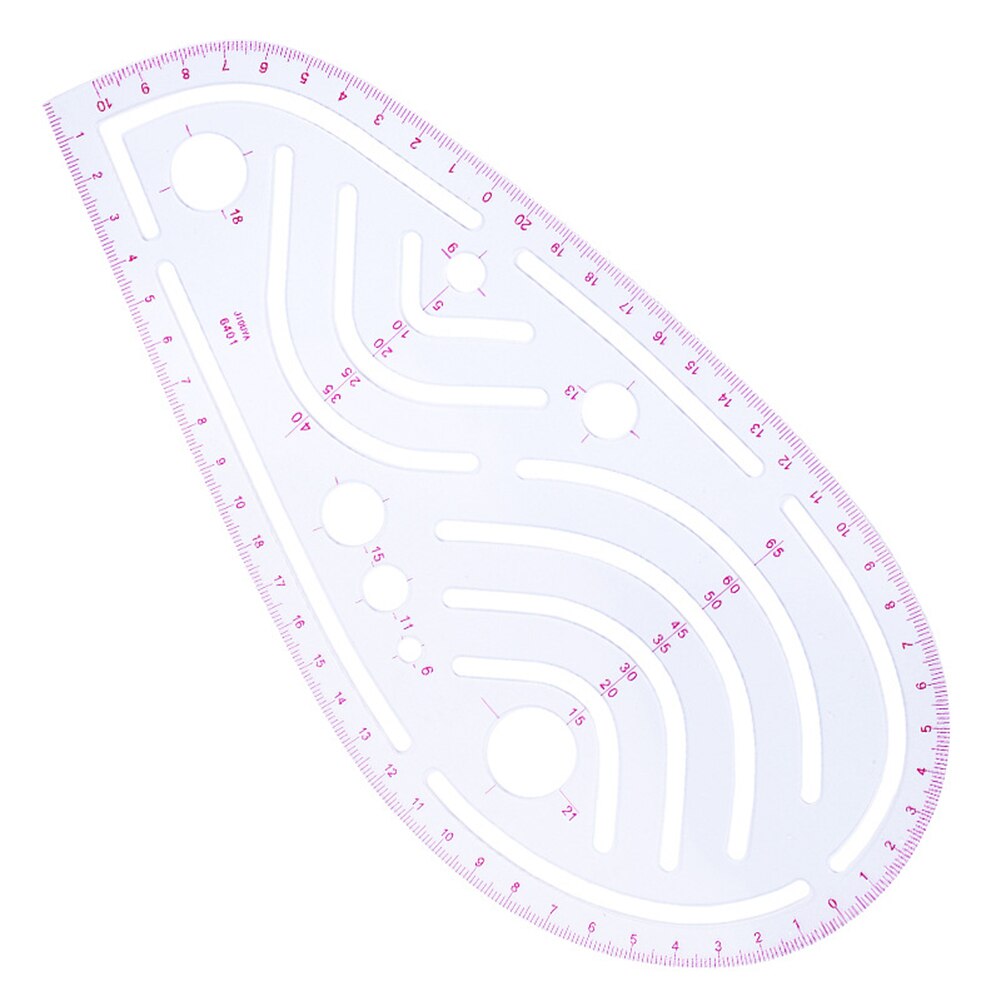 4pcs/set Sewing Tailor French Curve Pattern Grading Rulers Drawing Line Measure Clothing Patchwork Ruler Set