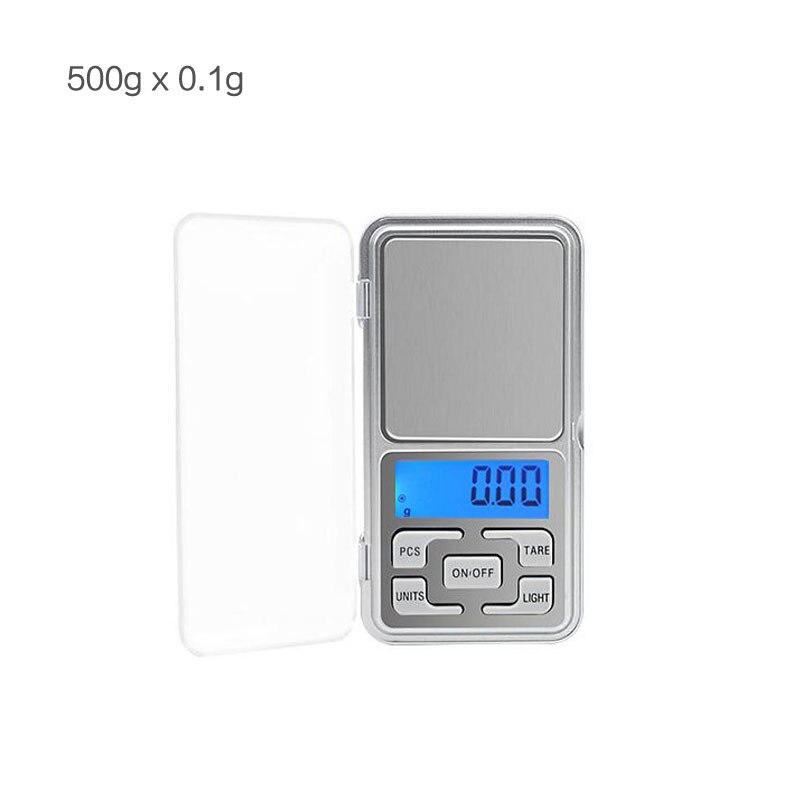 10g 100g 1kg 0.1g/0.01g/0.001g digitaaliset elektroniset vaa'at keittiövaa'at gramman mekaaniset vaa'at: 500 gx 0.1g