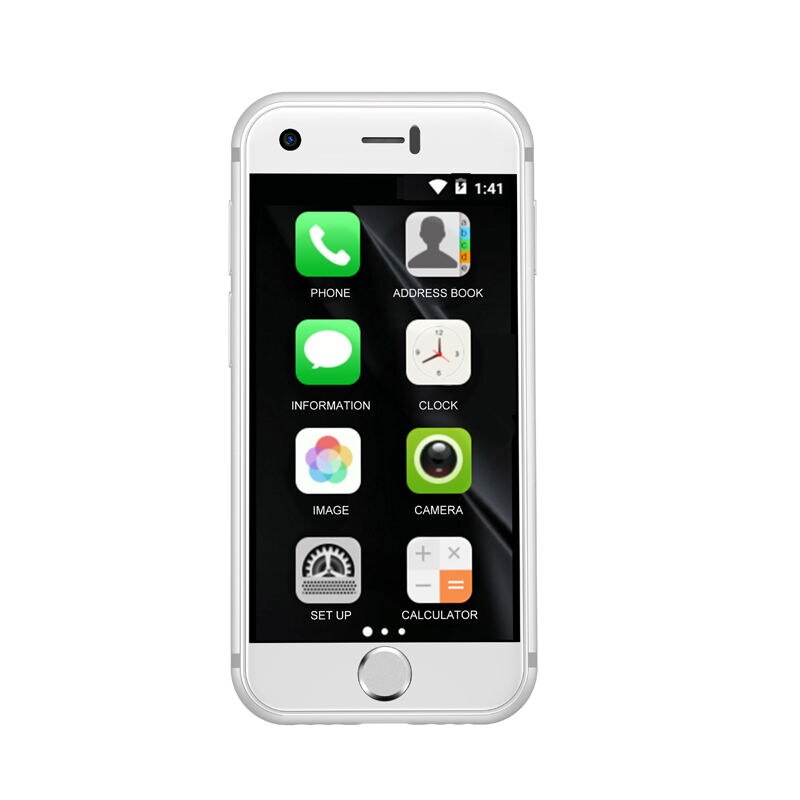 Soyes 7S Mini Android Smart Phone 2.54" High Resolution Screen 1GB RAM 8GB ROM Dual SIM Mobile Phone: Standard / Silver