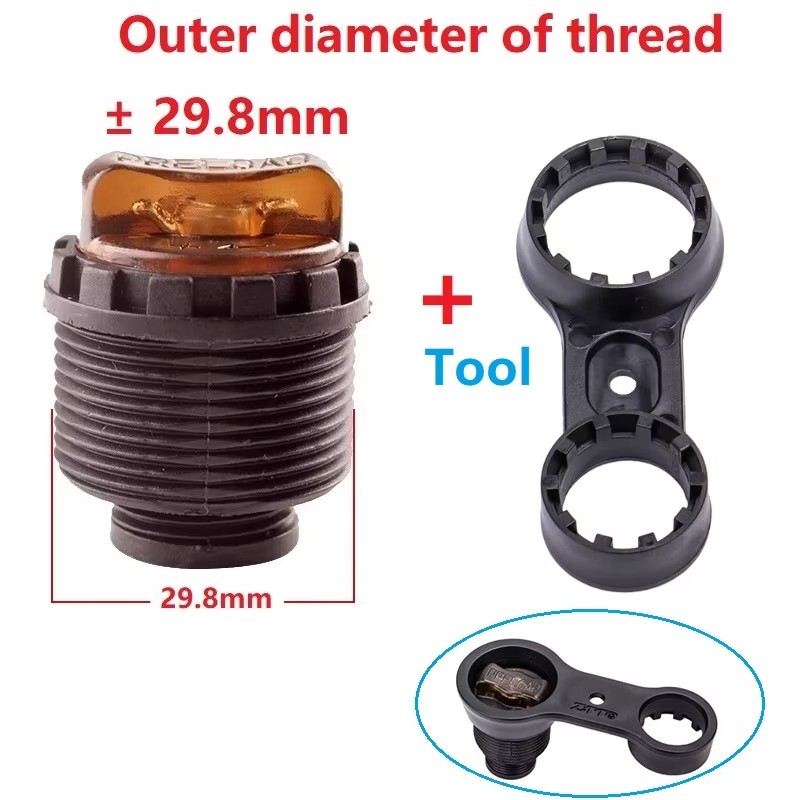 Mountain Bike XCT XCM XCR Front Fork Preload Dial Adjustr Damping Adjustment Knob 28mm 30mm 32mm Stanchion Fork Tube: Light Grey