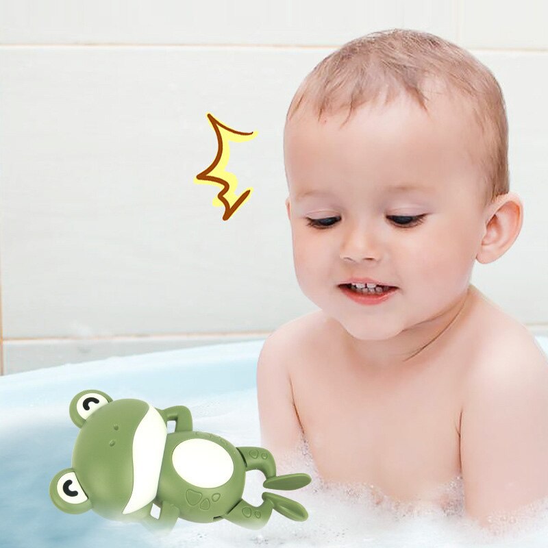 Giocattoli da bagno per bambini giocattoli per bambini piscina giocattolo carino granchio rana carica orologio da bagno giocattolo da bagno brinquedos infantil