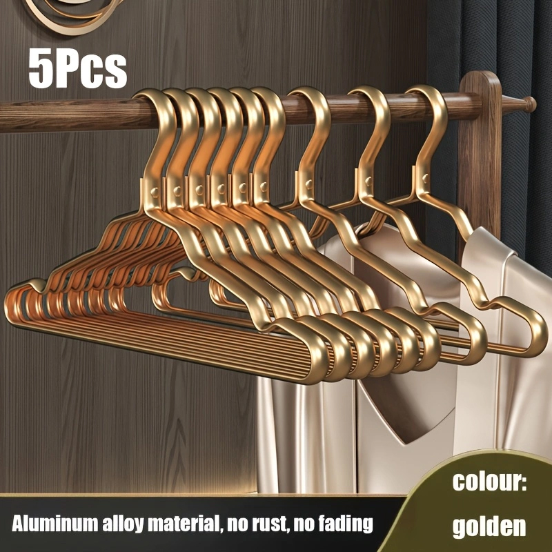 KleiderbüGel aus Metall, HemdkleiderbüGel mit glatter Oberfläche, langlebige, robuste KleiderbüGel, Standard-KleiderbüGel für Jacken und Hosen: Bronze-