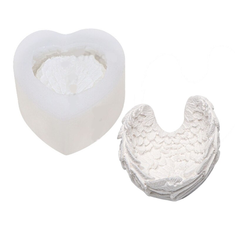 Trinket Dish Epoxy Molds Angel Wing Trinket Shaped Silicone Mold Polymer Clay: S