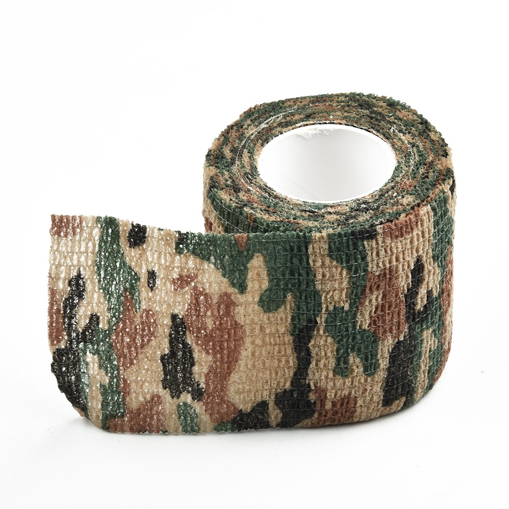 Handwerkzeug Camo Form Wiederverwendbare selbstklebende Camo Jagdgewehr bieten Isolierung Stoffband Wrap Polyester Tarnung Ausrüstung