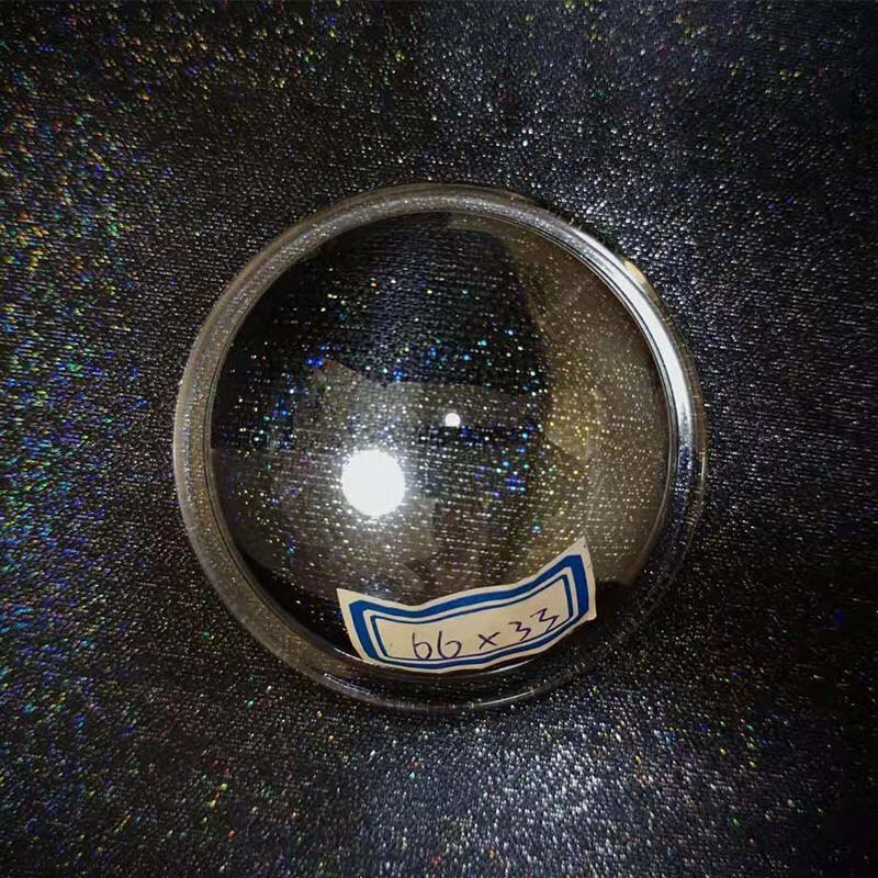 LED Lens 66mm LED Convex Lens Condenser Optical Focusing Plano-Convex Glass Lens