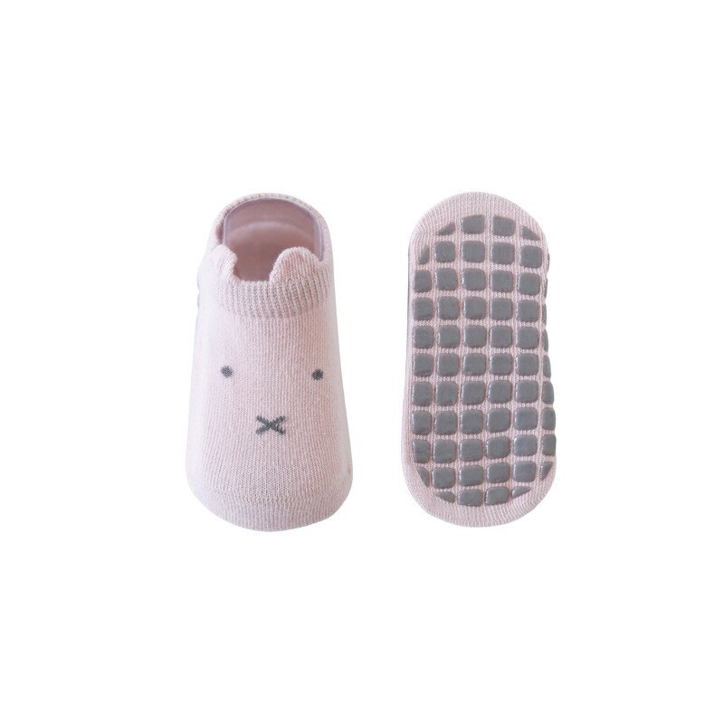 Wecute Indoor Babysokjes Voor 0-3years Baby Meisje Jongens Vloer Antislip Sokken Gekamd Katoen Zachte Comfortabele Kinderen Kawai sokken: Roze / M for 1-3years