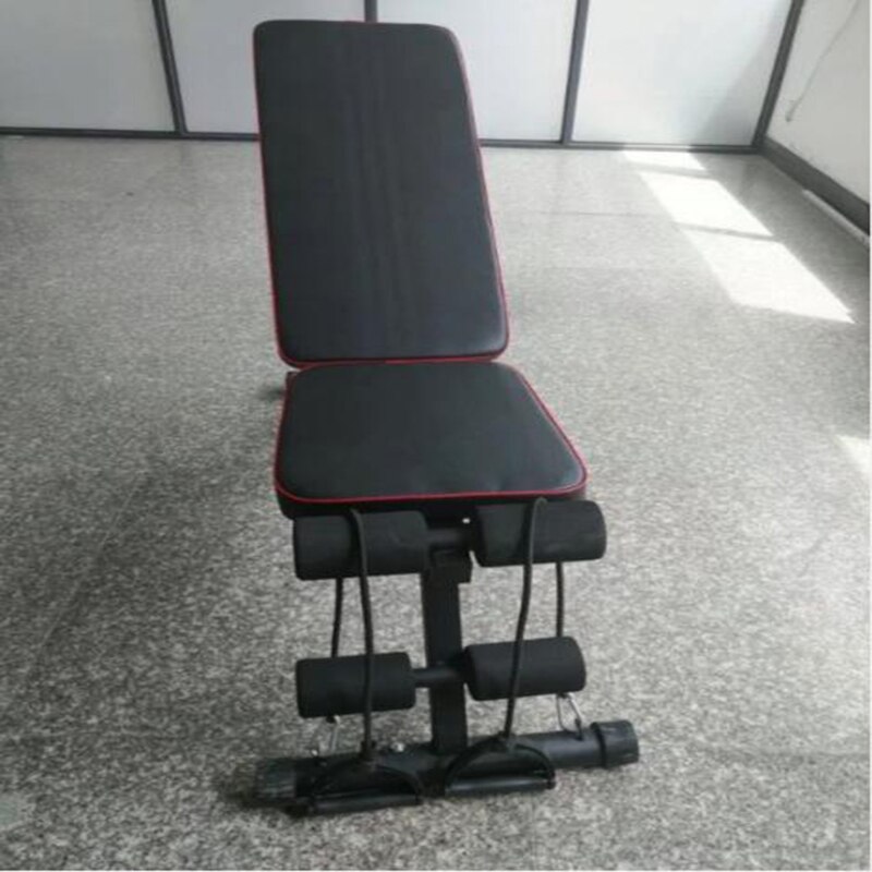 multifunctional folding dumbbell bench, adjustable abdominal muscles, supine board, bench press, fitness chair: black