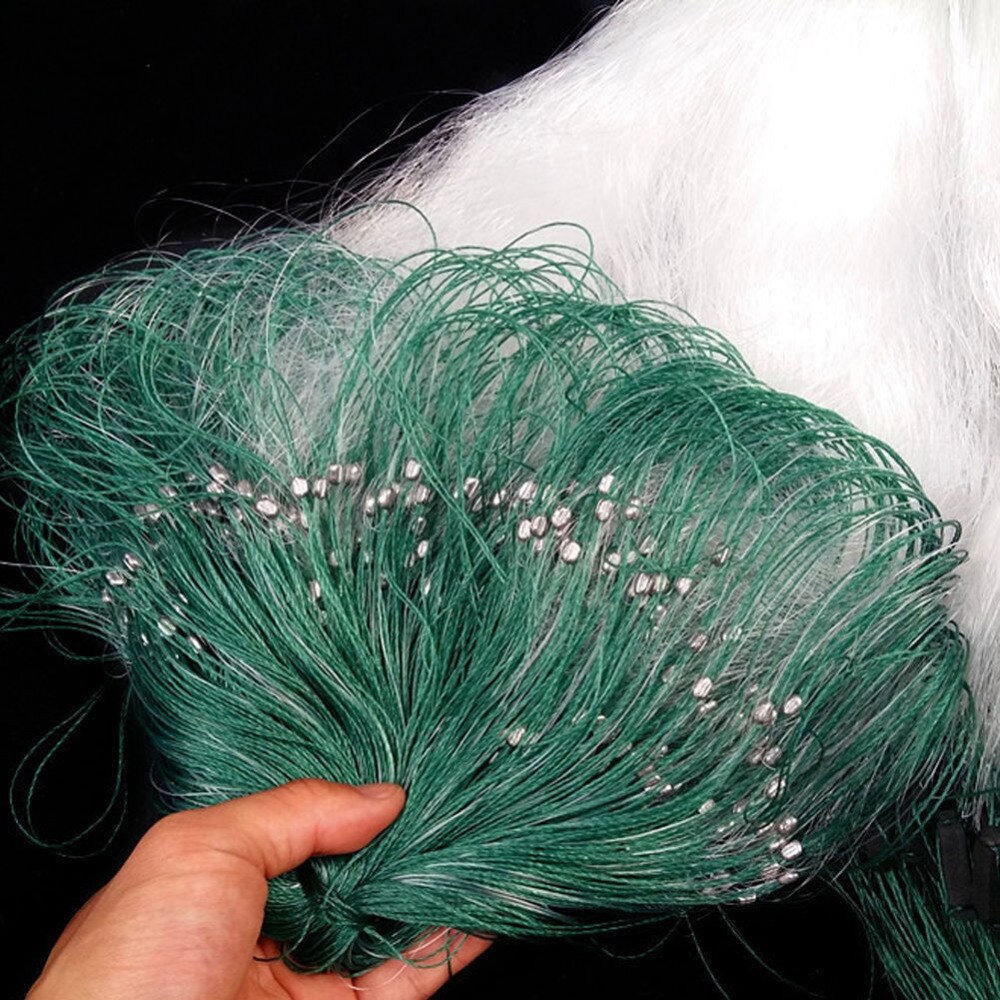 3 Layers 90x1.5m Fish Net Fishing Gear Fish Trammel Gill Net Mono Multinylon 60mm