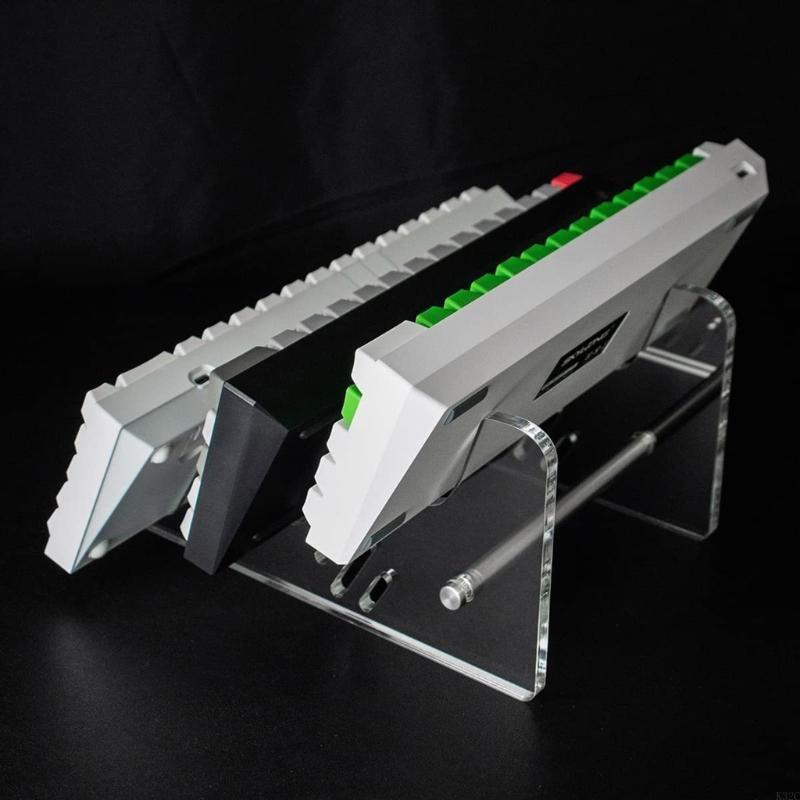 K32C Detachable Acrylic Keyboard Rack Transparent Desktop Keypad Holder Bracket Computer Keyboard Stand