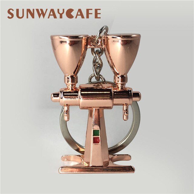 Espresso Coffeeware Accessoires Sleutelhanger Koffie Machine Handvat Moka Pitcher Sleutelhanger Draagbare Creatieve Barista Koffie Sabotage: E