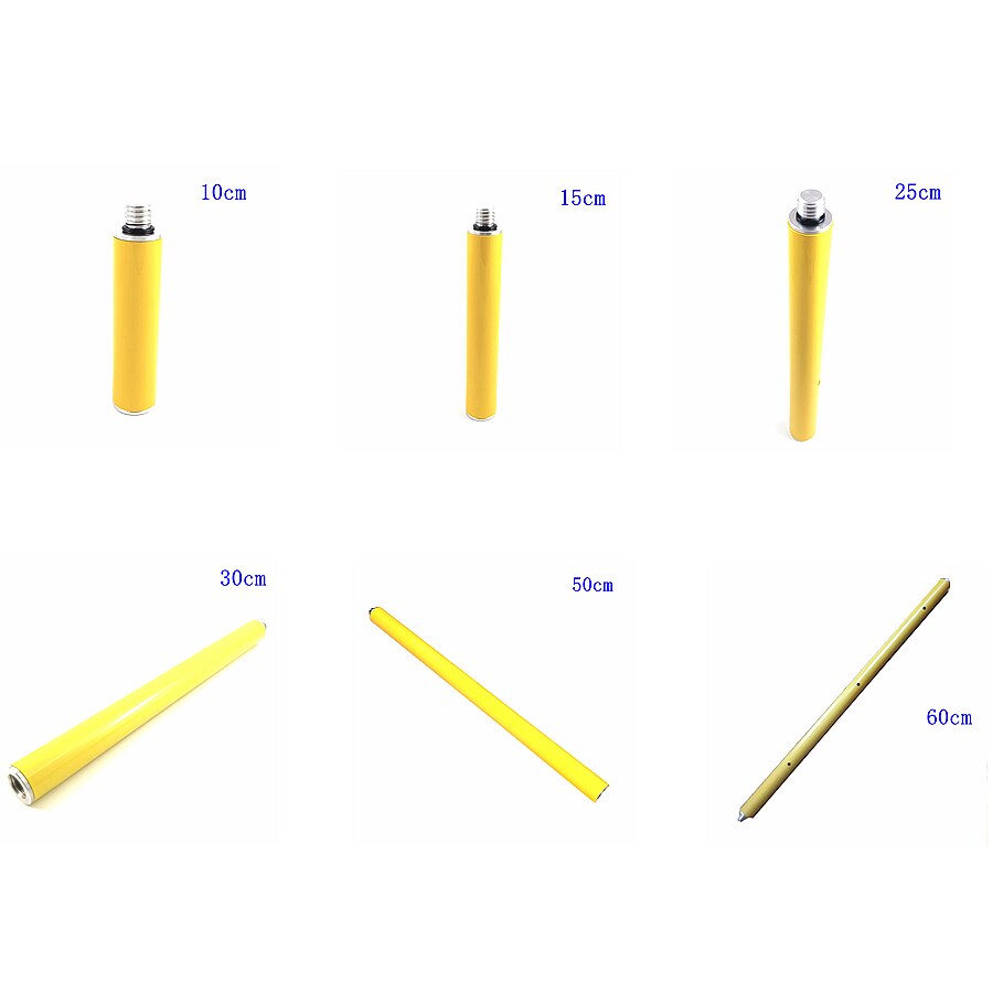 2 stuks 5/8 x 11 antenne verlengstuk gps meetstok voor gnss prisma gele paal 10cm 15cm 25cm 30cm 50cm 60cm