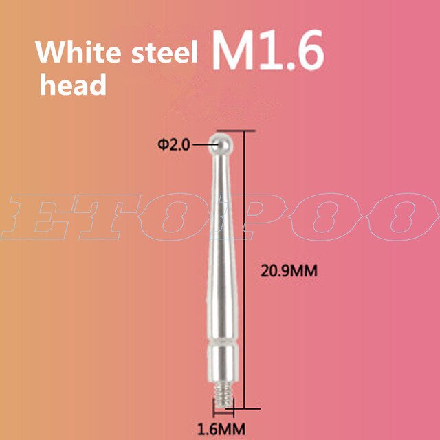 Vesitiivis mittakello 0-0.8mm tarkkuus testivipu ilmaisinkello mittari asteikko mittari tarkkuus osoitin keskihaku mikrometri: Valkoinen teräspää