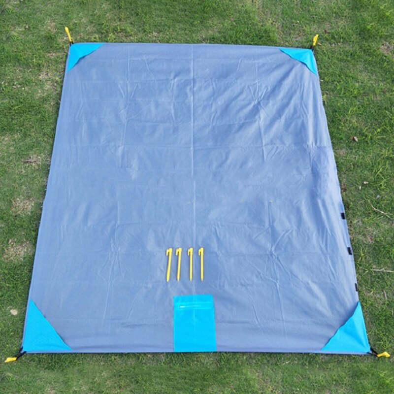 Tragbare 3 in 1 Regenmantel Multifunktionale Boden matt Baldachin Ich bin Freien Picknick matt Feuchtigkeit Pad Tasche Decke
