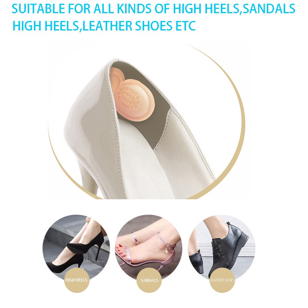 High-heel Insoles, Butterfly-shaped Adjustable Heel Lining Protection Patch, Heel Pad, Foot Care Non-slip Heel Pad 1 Pair