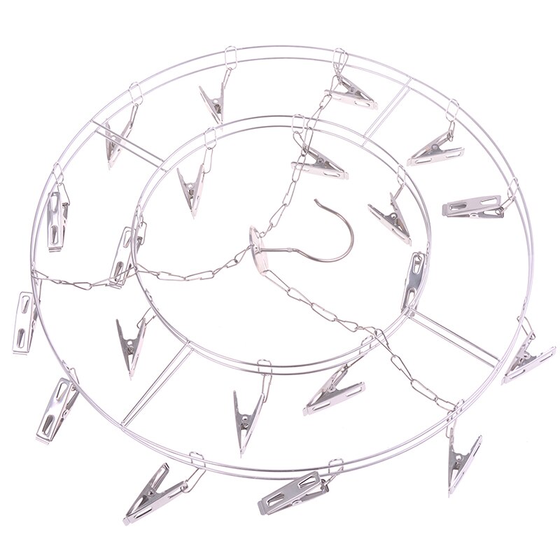 aluminium kleshenger rustfritt stål firkantet metalltråd klips stativ metall sokk undertøy klesklips utendørs lufttørker
