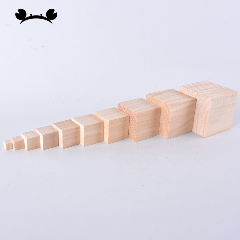 Natural Unfinished Solid Pine Wood Blocks Wood Cubes for Puzzle Making Photo Blocks Crafts and DIY Projects