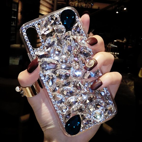 Design de moda super luxo diy bling cristal diamante strass caso capa para iphone11 12 x xs max xr 8 7 plus 6s mais 5S se