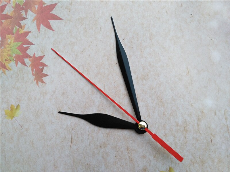 50Sets Black Metal Quartz Clock Arrows with Red Second Hand for DIY Your Wall Clock Hands