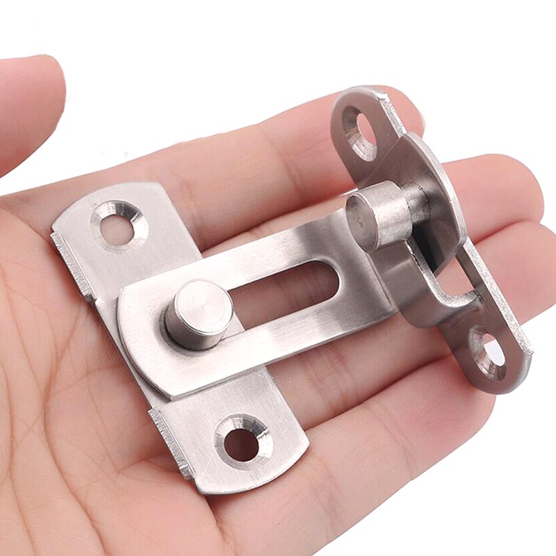 90 Degree Right Angle Door Latch Hasp Bending Latch Barrel Bolt with Screws for Doors Buckle Bolt Sliding Lock