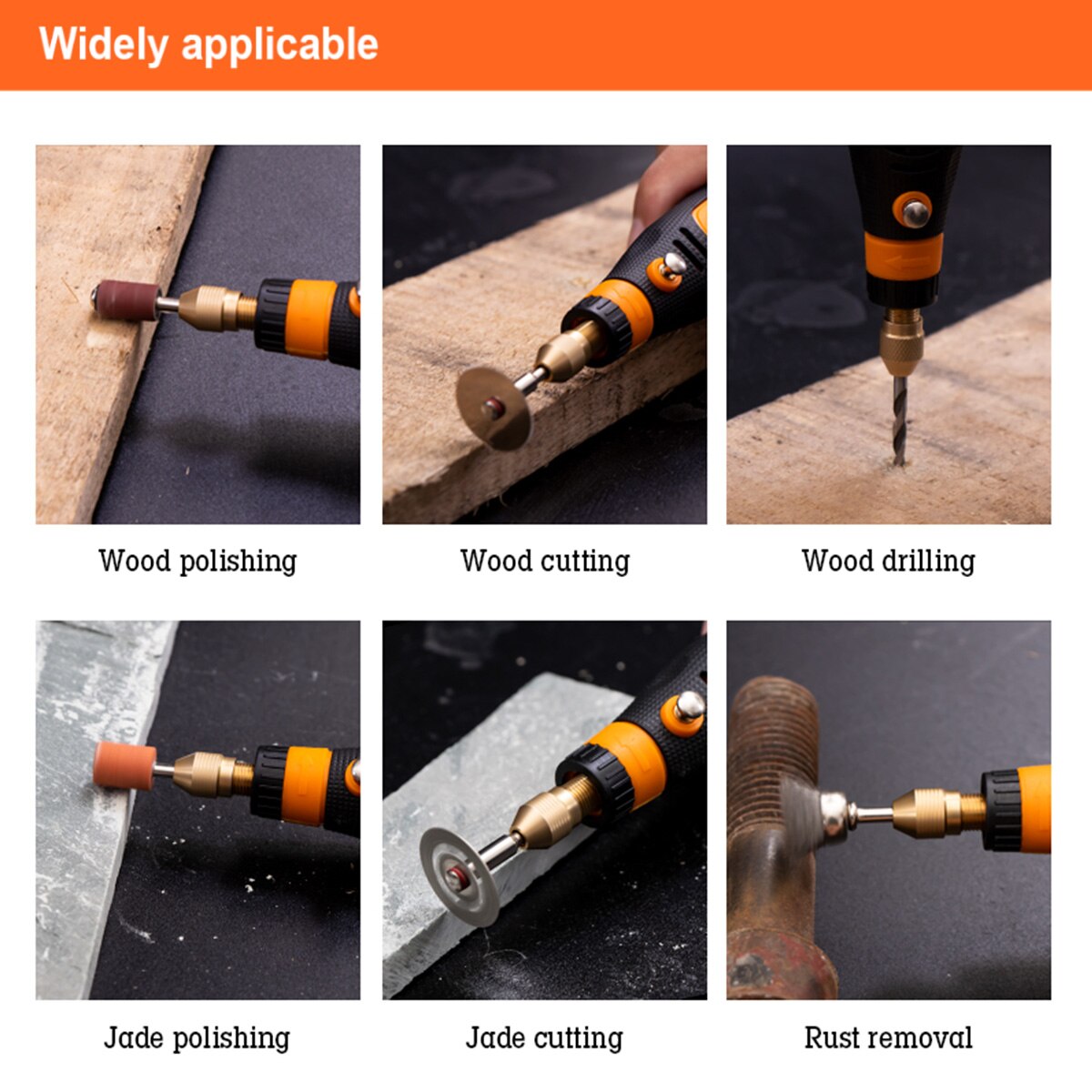 GOXAWEE-minitaladro eléctrico inalámbrico, grabador, amoladora para Dremel, accesorios, USB, rectificadora de velocidad variable, herramientas rotativas