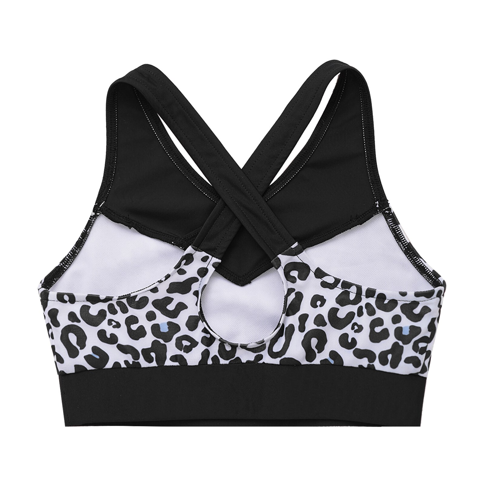 Kids Yoga Sportswear Sleeveless Running Vest Gymnastics Dance Top V-Neck Cross Back Sport Tops Camisoles Girls Workout Clothes