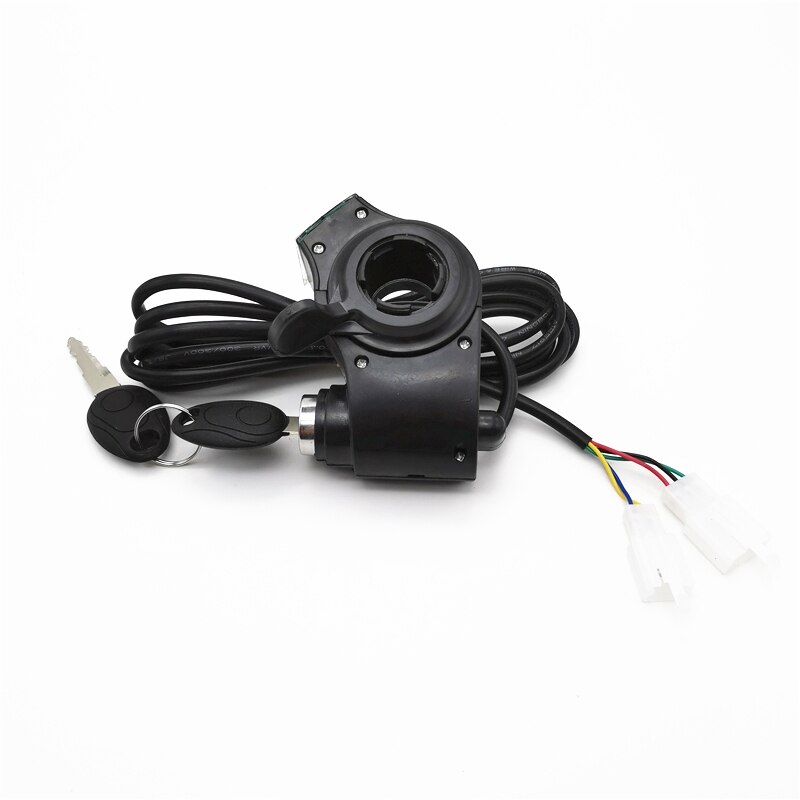 Bicicleta Eléctrica pulgar acelerador pantalla batería interruptor de voltaje alimentación e-bike dedo pulgar acelerador con cerradura de llave