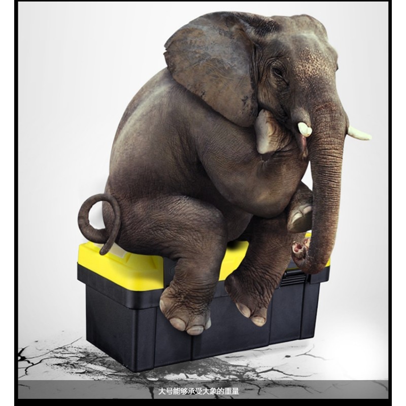 Large toolbox household maintenance electrician Tool Box Multifunctional ABS hardware Car repair Thicken Anti-fall toolbox