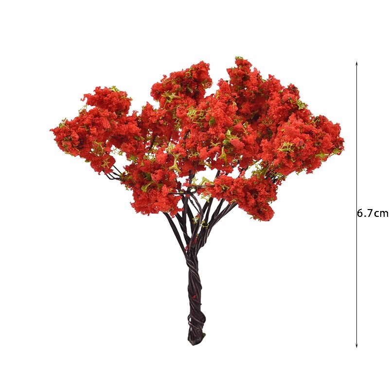 1pc mini tre kunstig hage miniatyr harpiks håndverk hjemmedekorasjon mikro landskap bonsai plante: Stil 010