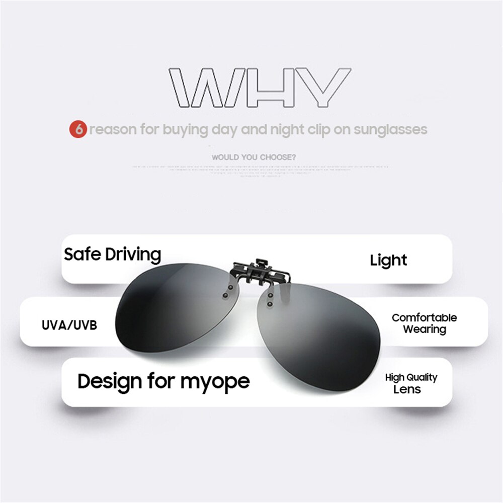 Rimless Round Flip up Clip on Oversized Men Polarized Clip Sunglasses Fishing Aviation Blue Mirror Big Size Driving Glasses
