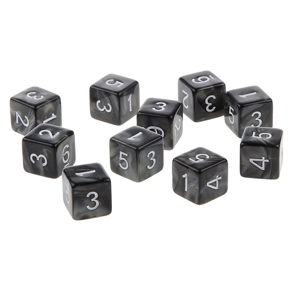Dados TRPG D & D, 10 Uds., juegos de rol, múltiples caras D6 D10 D12 D20 dados