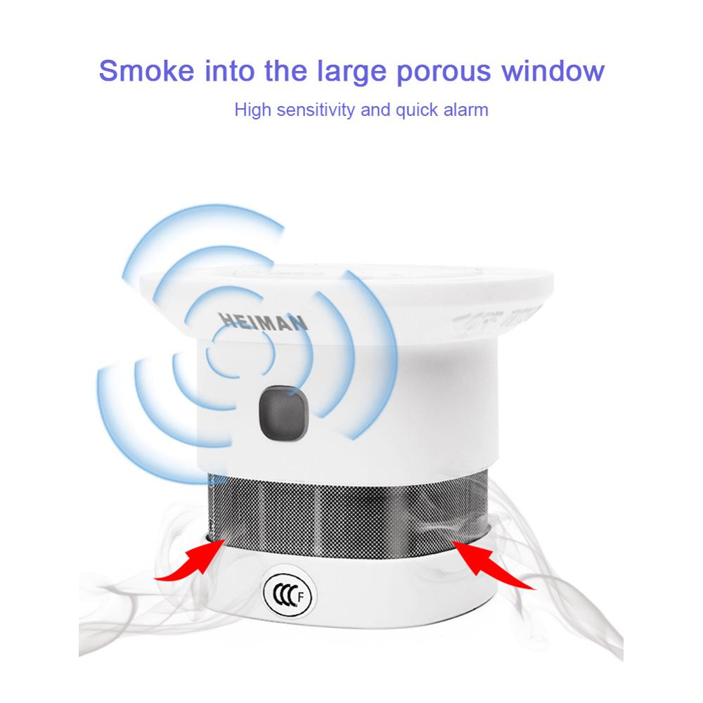 Smart Home Fire alarm Smoke Detector fire Protection alarm 2.4GHz Wireless fire alarm prevention Sensor for Home Security