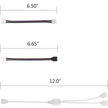 95Pcs Led Strip Connection 5050 4 Pins Rgb Led Strip Licht Jumper Draad Verbinding Terminal Splice T/L-Vormige Led Connector Kit