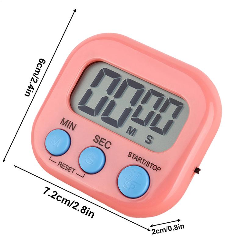 Kitchen Timer Small Digital Timer Magnetic Cooking Digital LED Display Countdown Timer Portable Cooking Classroom Timer