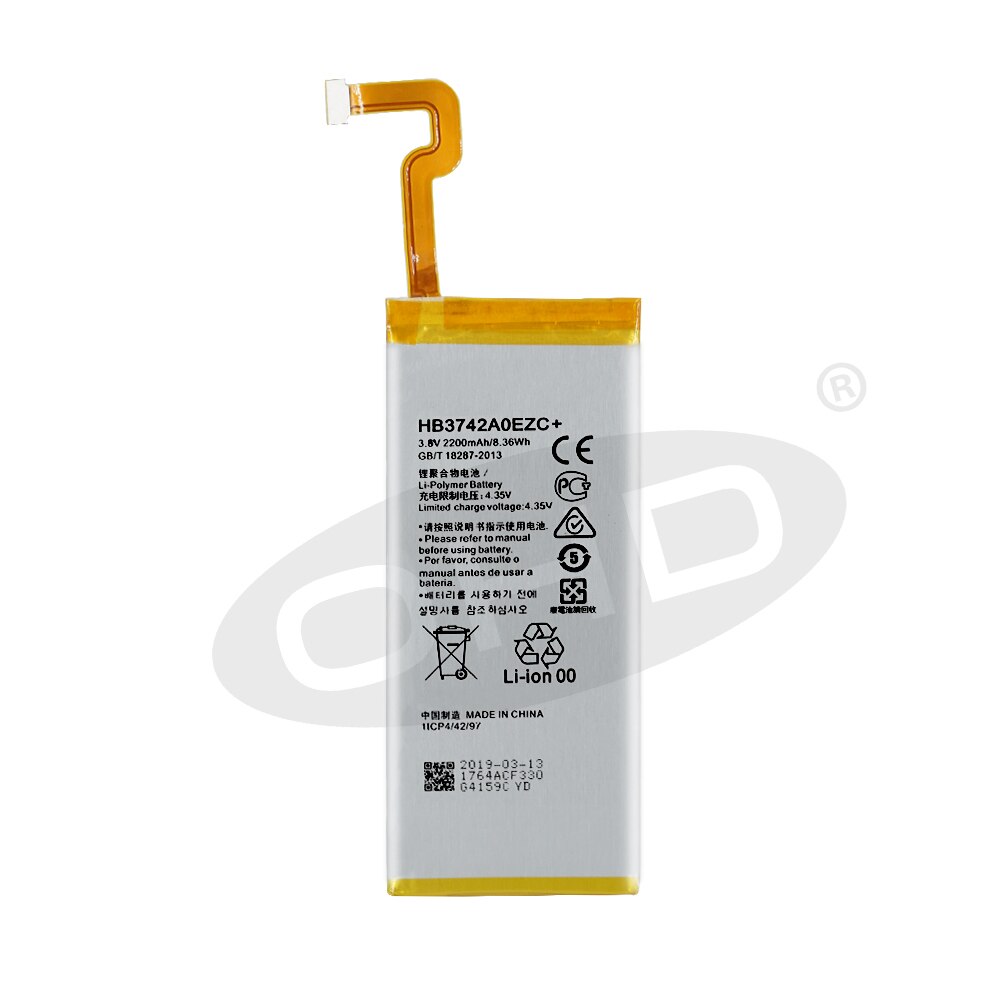 100% Original Replacement Battery For Huawei P8 Lite battery 2200mAh HB3742A0EZC+ accumulators For Huawei P8 Lite