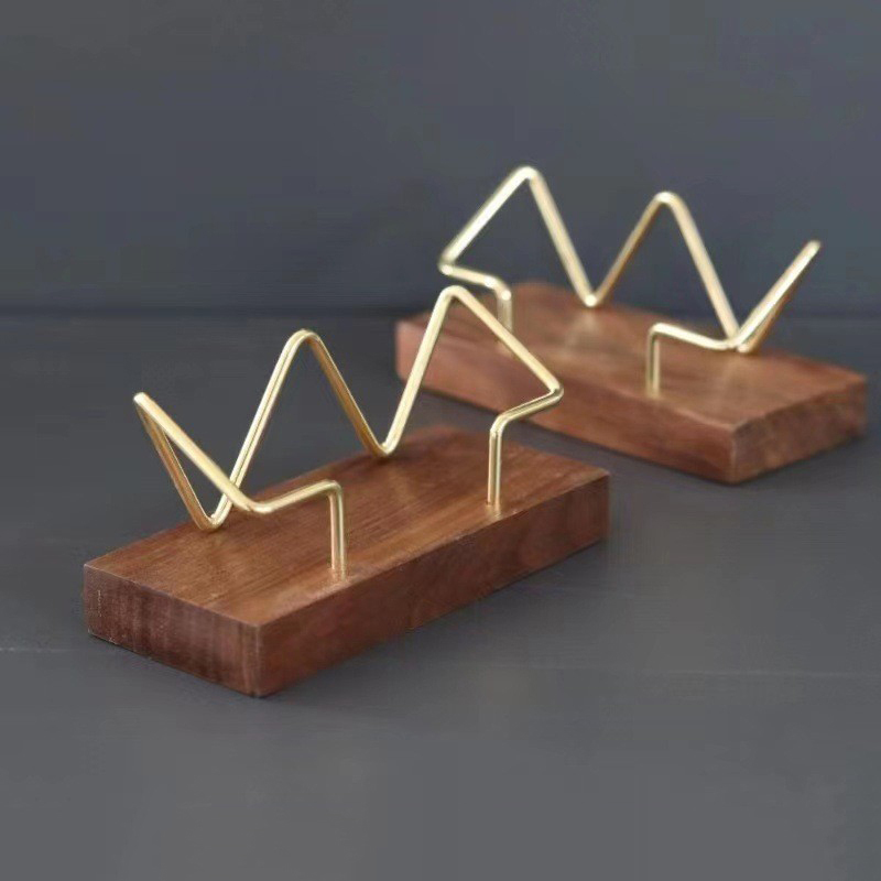 Estante de mesa para el hogar, tarjetero de madera, almacenamiento, tarjetero de visita, organizador, soporte de exhibición de escritorio de oficina, accesorios para mostrador de notas: Rosa